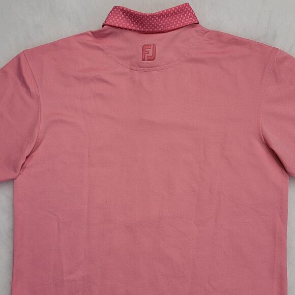 FootJoy Performance Golf Polo Pique 4-Way Stretch Breathable Size M Pink Mens - Picture 7 of 16